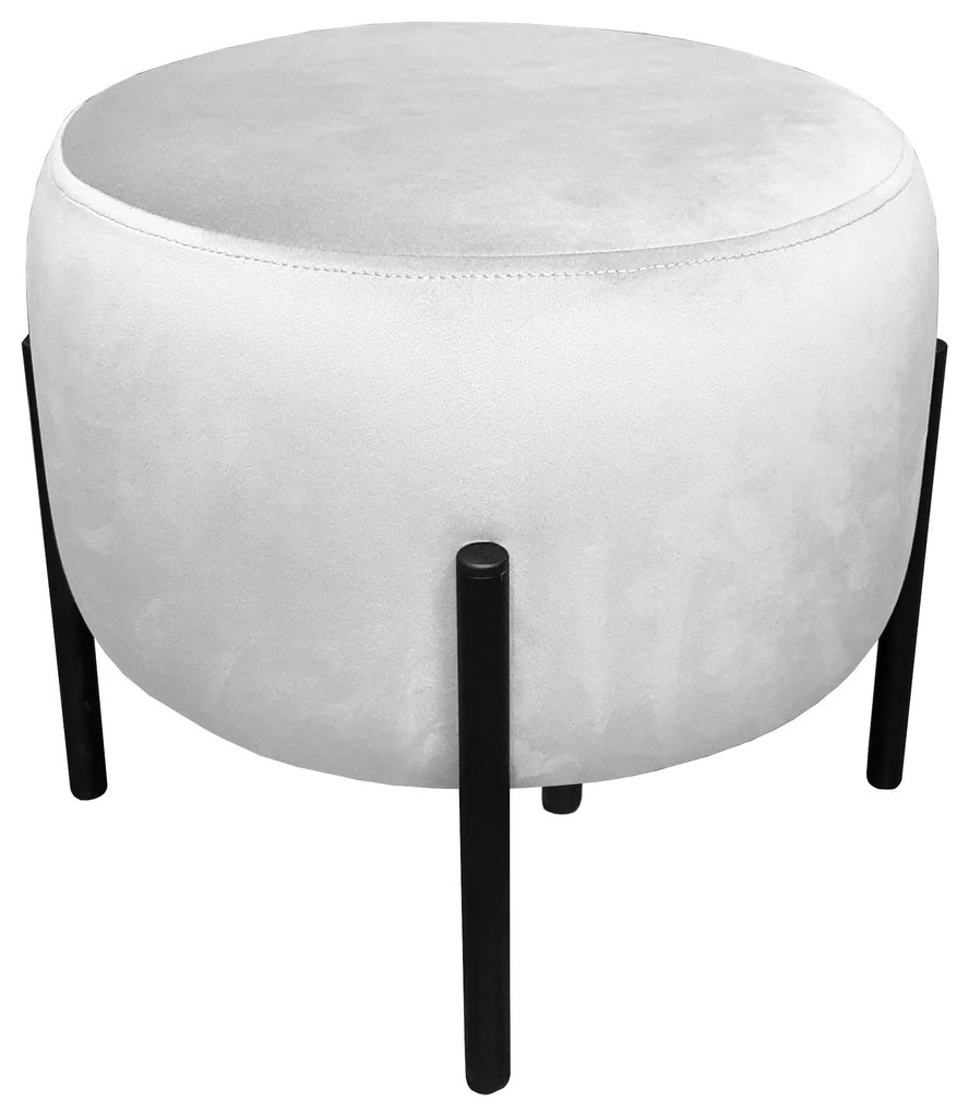 Pufa OLA LOFT ławka podnóżek metal MG39