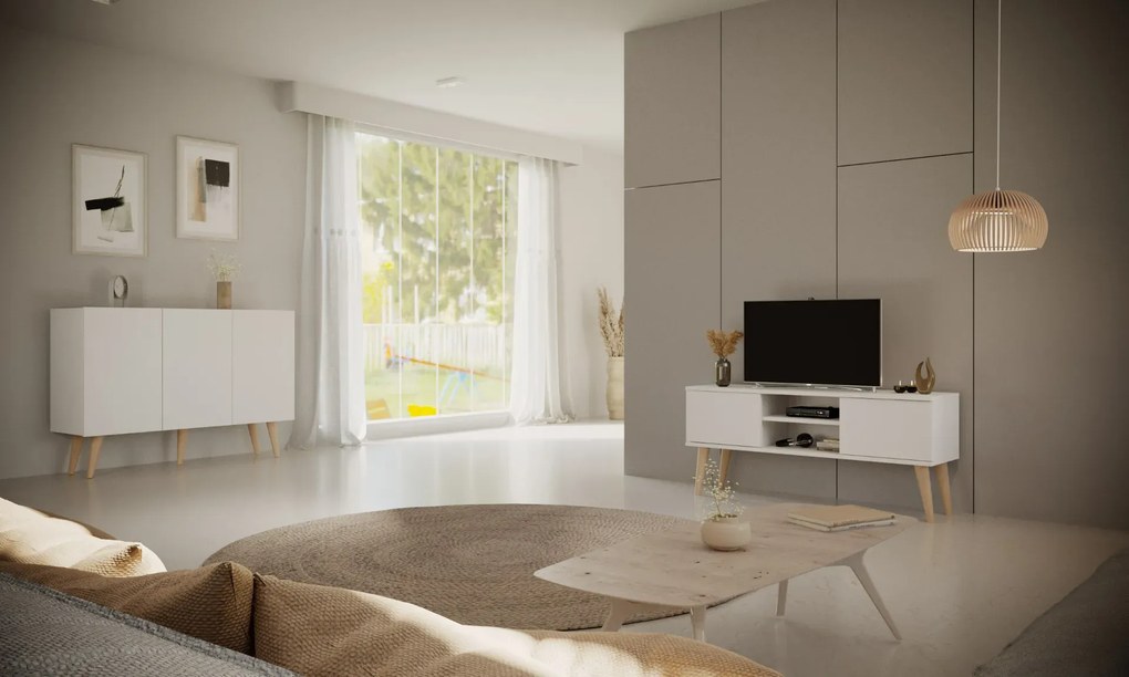 Komoda TORONTO 120 biała KOCOT MEBLE