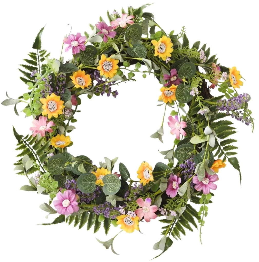 Wiosenny wieniec na drzwi SPRING FLORAL Ø45 cm