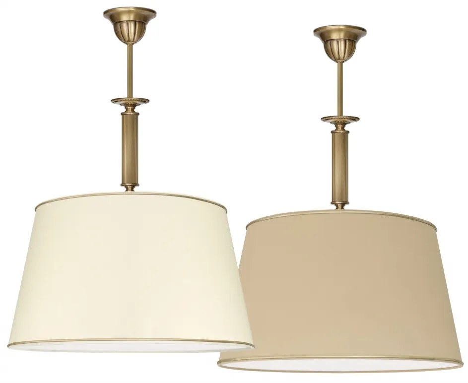 Lampa mosiężna z abażurem L-S1