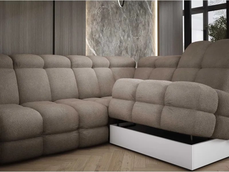 Narożnik TOLLO XL Lewostronny Elektryczna regulacja Tkanina ANTHOLOGY 06 WERSAL