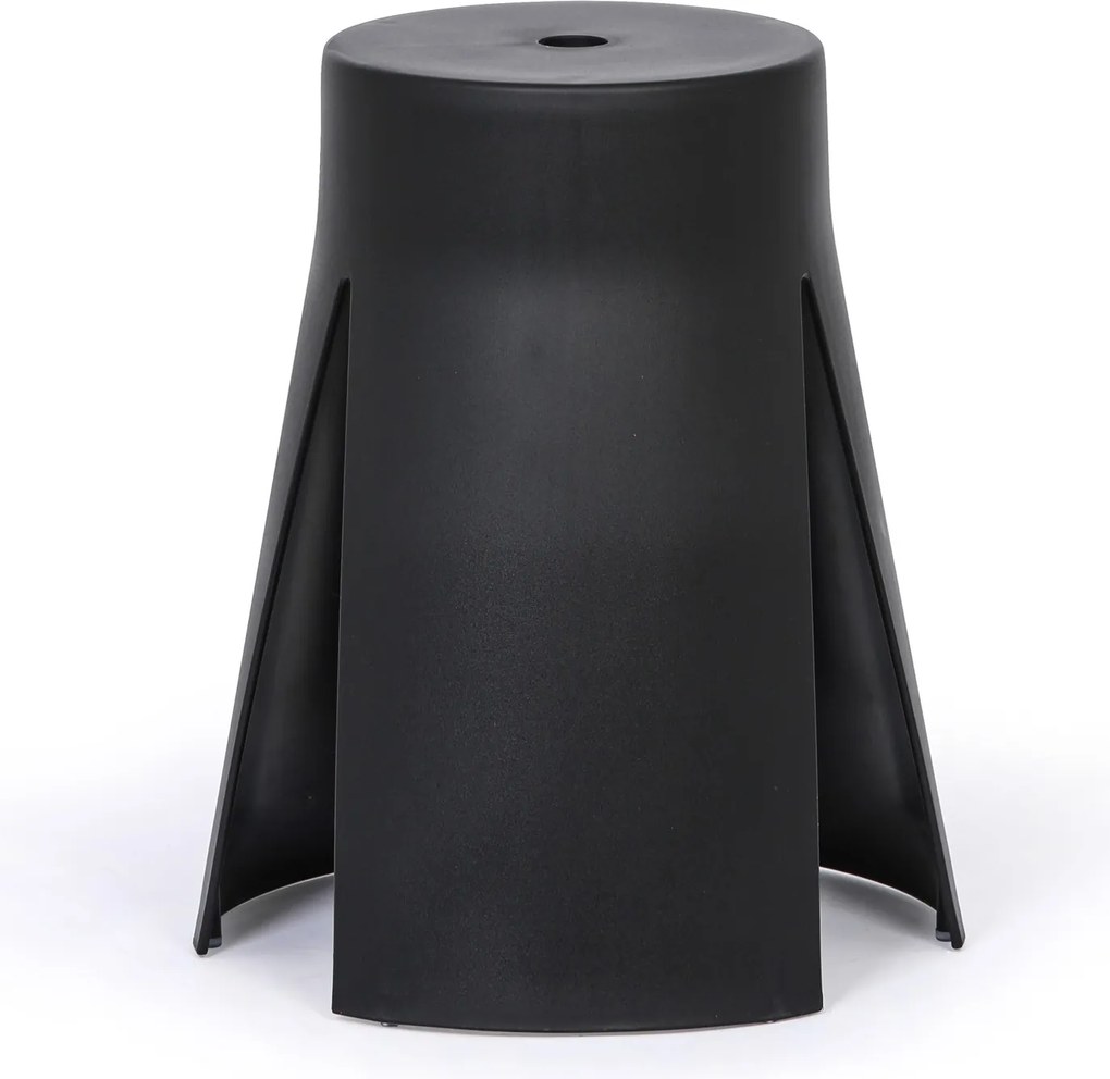 Plastikowy stołek RIKO, czarny