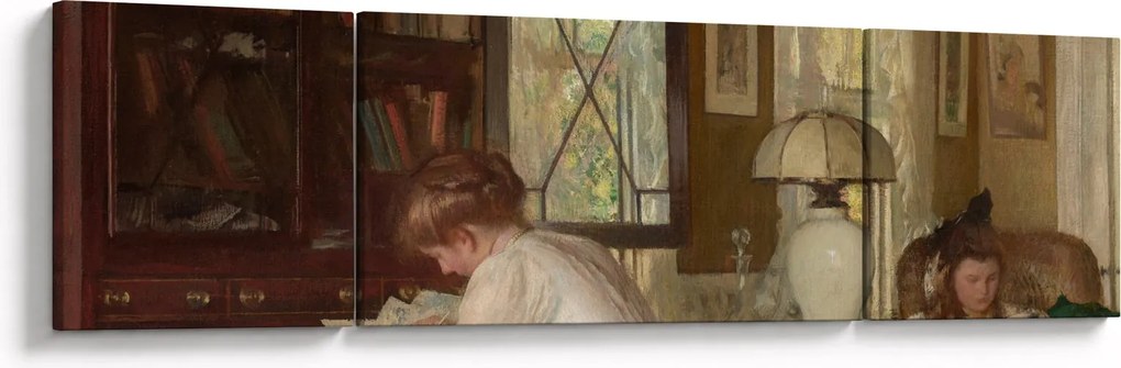 Obraz - Edmund Tarbell, Josephine and Mercie, reprodukcje (170x50 cm)