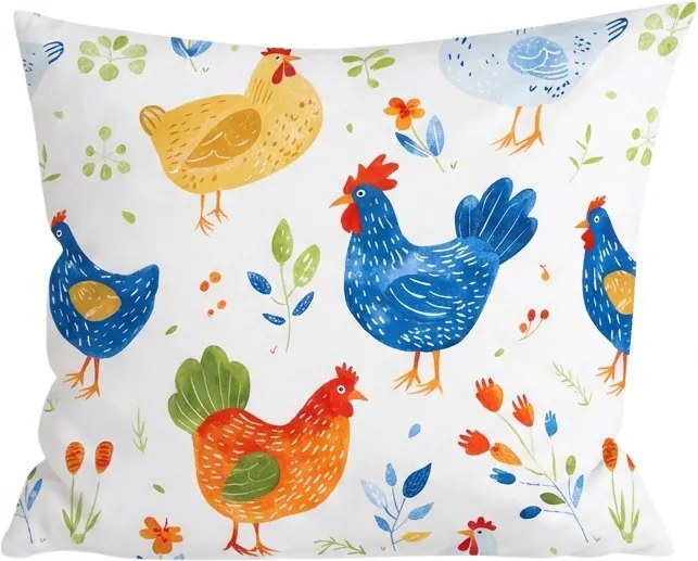 Poszewka na poduszkę z mikrofibry HENRIETTA 45x45 cm, kolorowa