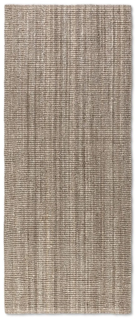 Dywan naturalny jutowy ręcznie tkany Boucle brązowo-szary 80 cm x 150 cm