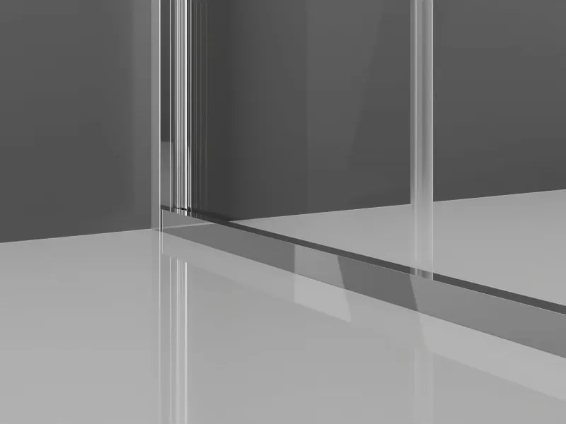 Mexen Exo drzwi prysznicowe składane 80 cm, transparent, chrom - 816-080-000-01-00