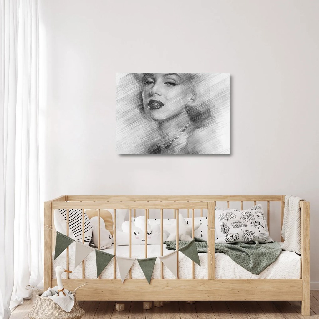 Obraz na szkle - Portret Marilyn Monroe (70x50 cm)