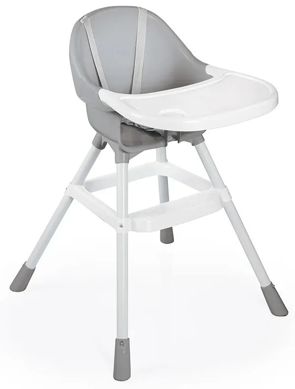 Dolu Krzesełko do karmienia dla dzieci, szare, 60x 90 x 70 cm
