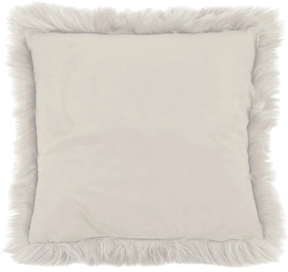 Beżowa poduszka Tiseco Home Studio Sheepskin, 45x45 cm