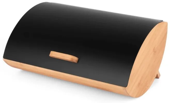 Pojemnik na chleb czarny bambusowy CRUSTY