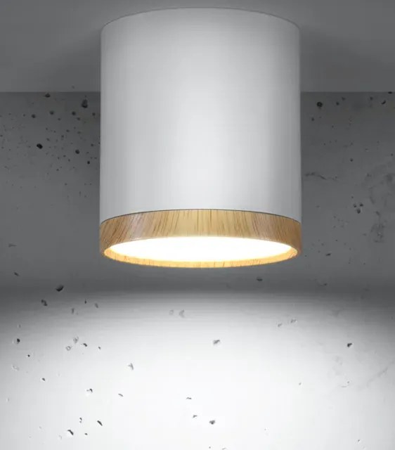 Biała nowoczesna lampa sufitowa tuba - 5X K073 G5-P32