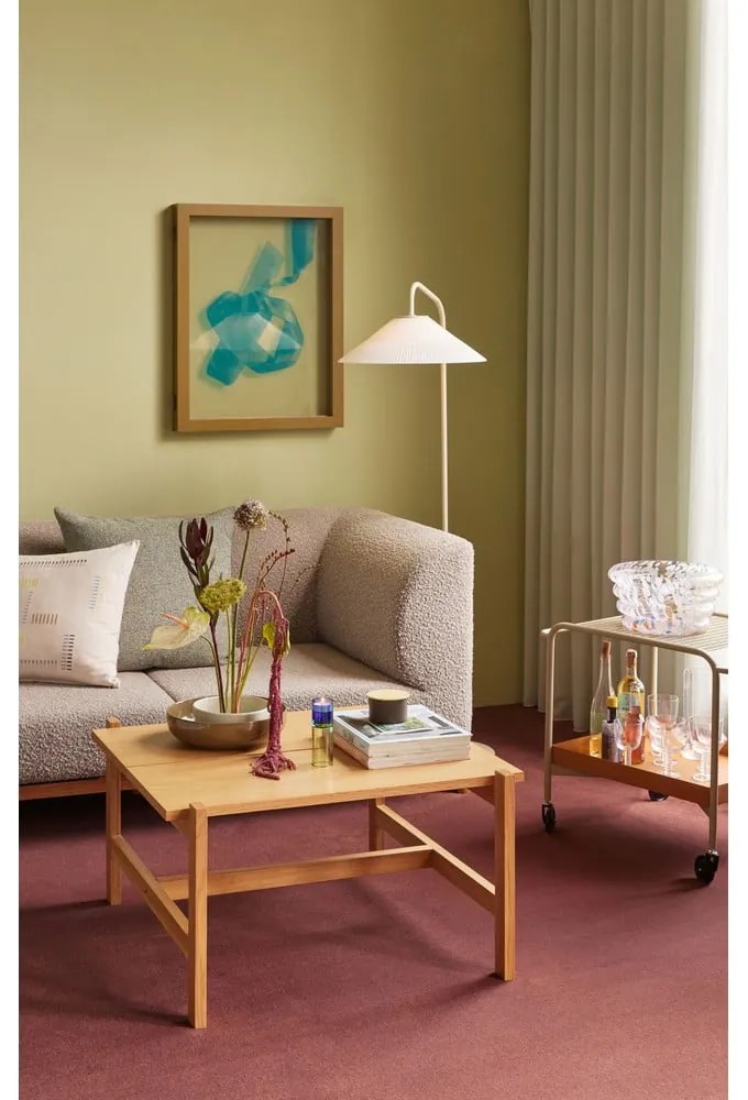 Stolik z blatem w dekorze dębu 80x80 cm Dash – Hübsch