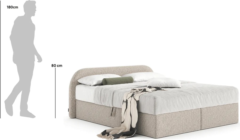 Łóżko kontynentalne Livv