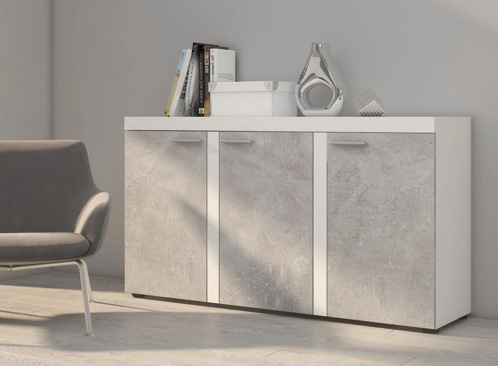 Komoda RITMO 149 cm do Salonu Sypialni Biały