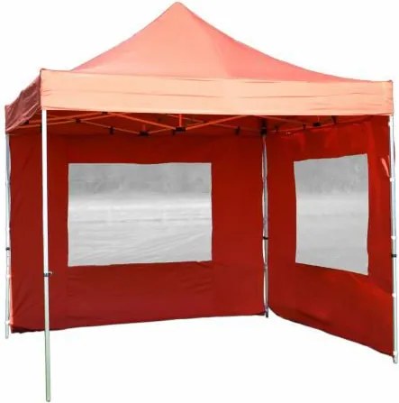 Pawilon ogrodowy Profi rozkładany 3 x 3 m - terakota 2 ściany