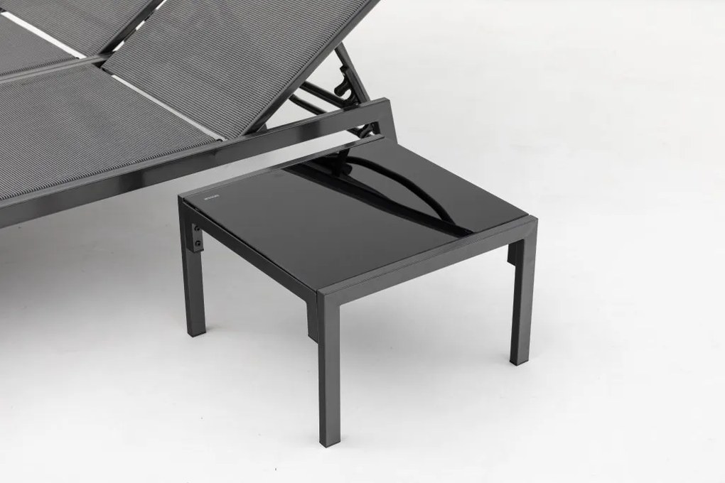 Doppler Mare zestaw leżaków + stół, antracyt/szary