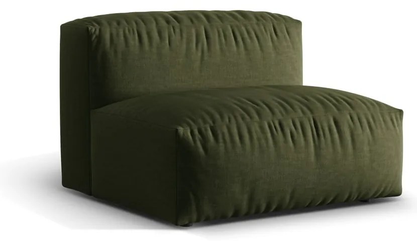 Zielony moduł sofy (moduł środkowy) Martina – Micadoni Home