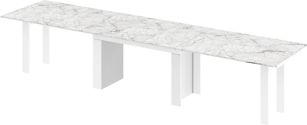 Stół rozkładany do 410 cm Magro marmur połysk Hubertus