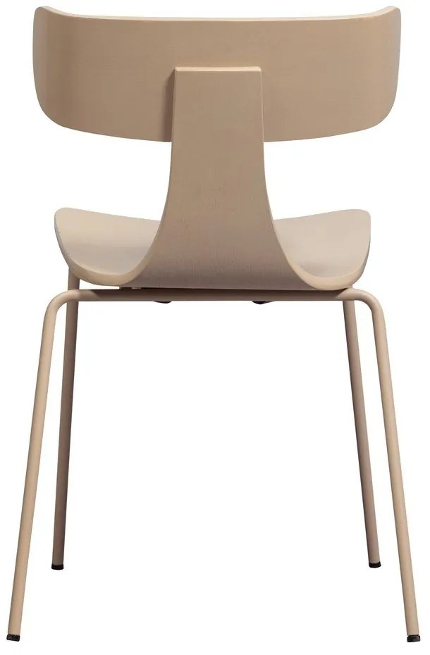 Krzesło sztaplowane w dekorze jesionu w naturalnym kolorze Form – WOOOD