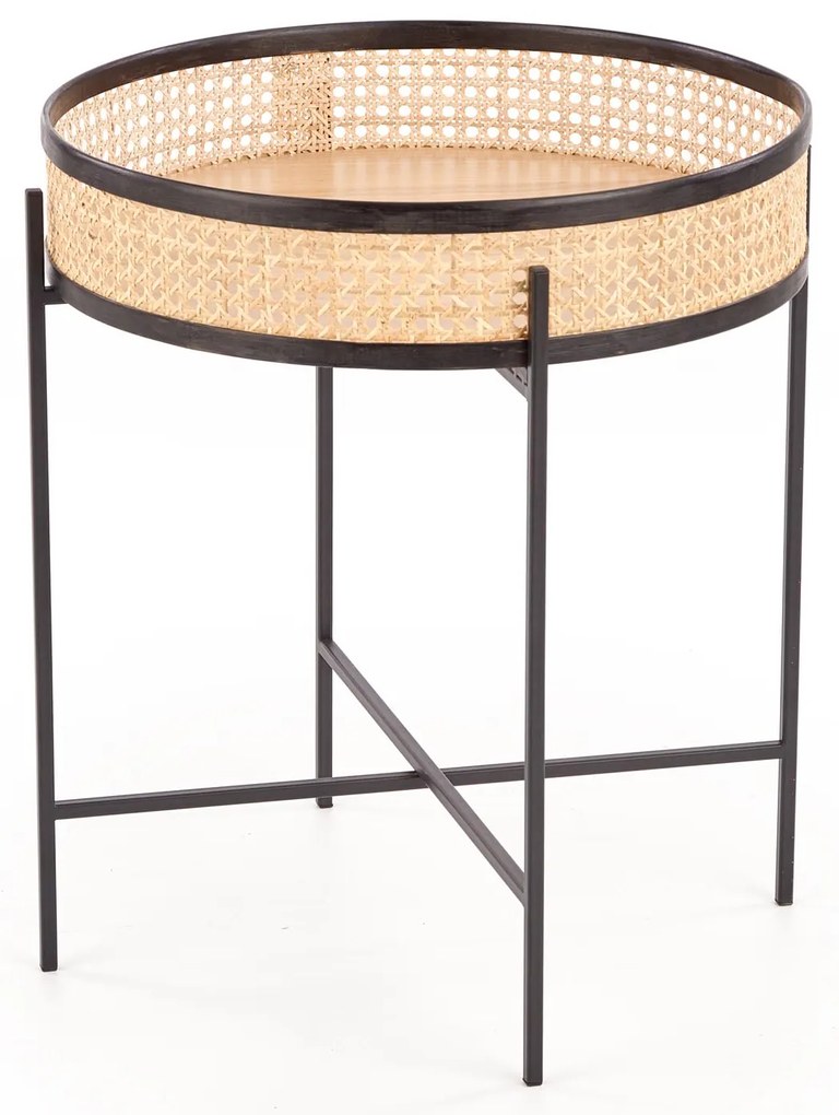 Rattanowy stolik kawowy LANIPA 50x55 cm
