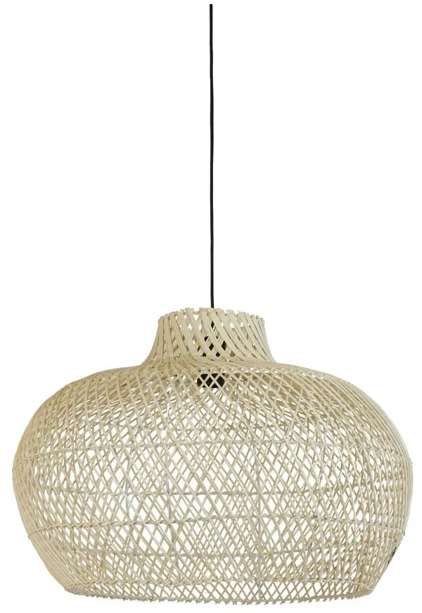 Lampa wisząca z rattanowym kloszem ø 60 cm Charita – Light &amp; Living