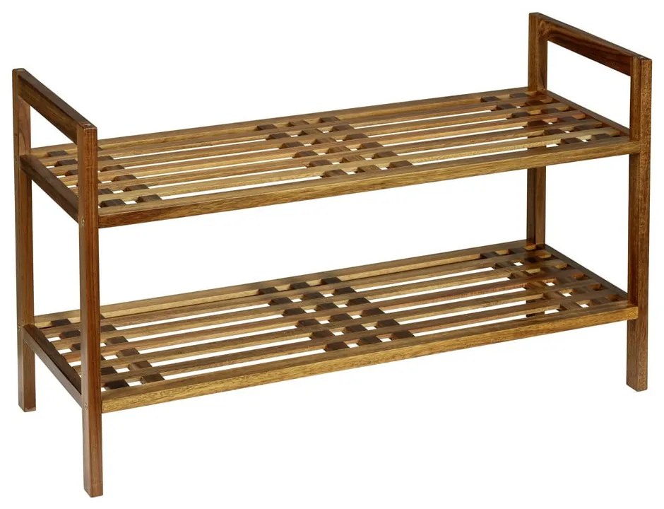 Regał na buty z litego drewna akacjowego w naturalnym kolorze 69x40,5x27 cm Fondi – Wenko