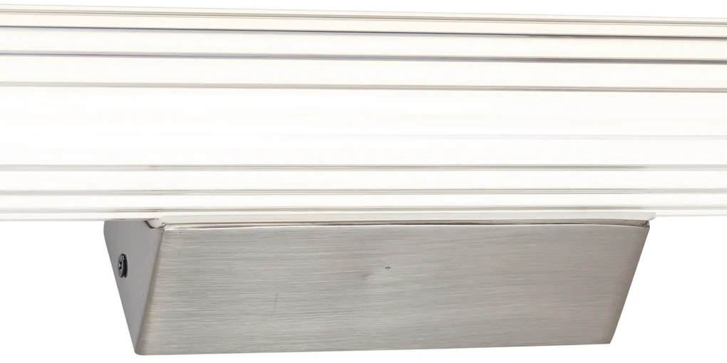 Retro Kinkiet / Lampa scienna Gunmetal 60 cm z LED IP44 - Coco Retro Oswietlenie wewnetrzne