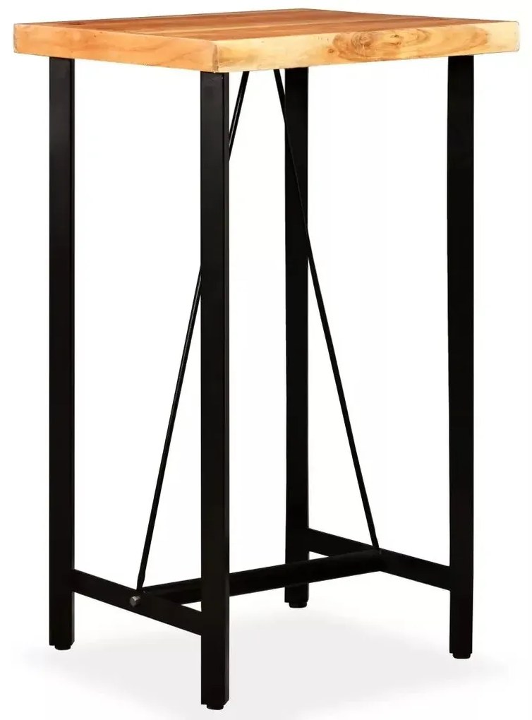 Brązowy industrialny stolik barowy S3-F28