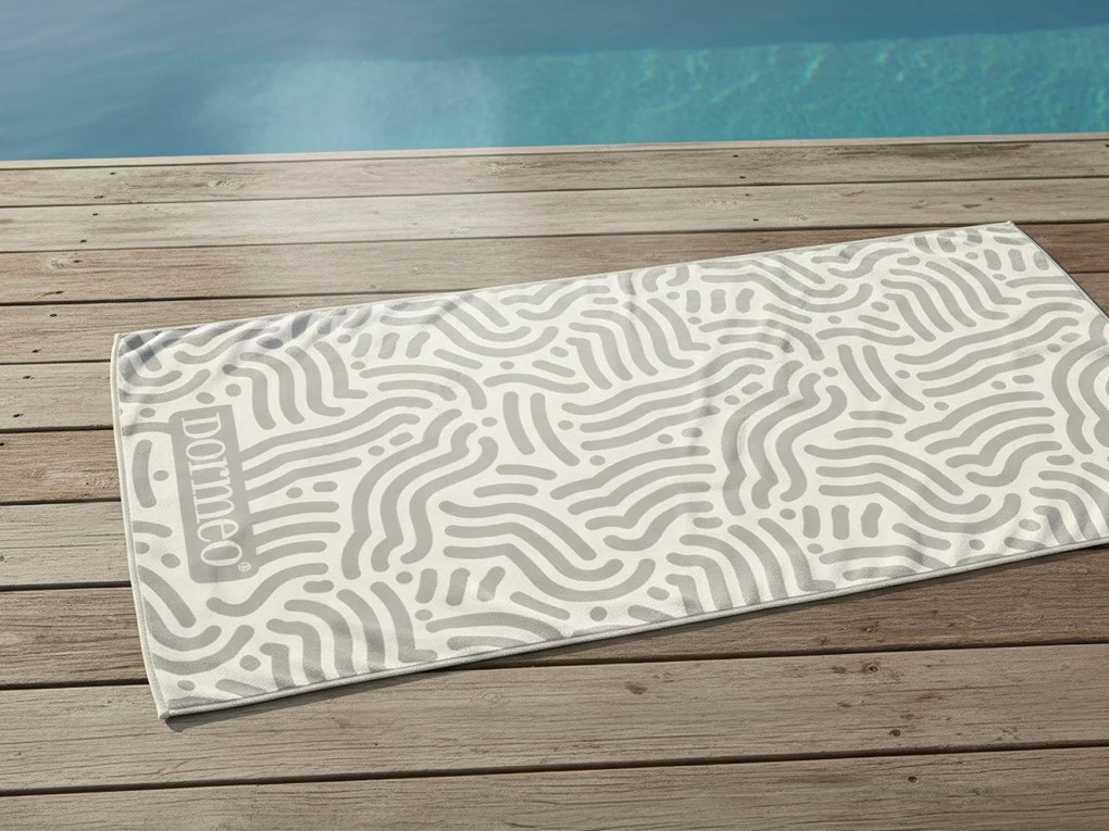 SZYBKOSCHNĄCY RĘCZNIK Z MIKROFIBRY BEŻOWY 70X140 70x140 cm