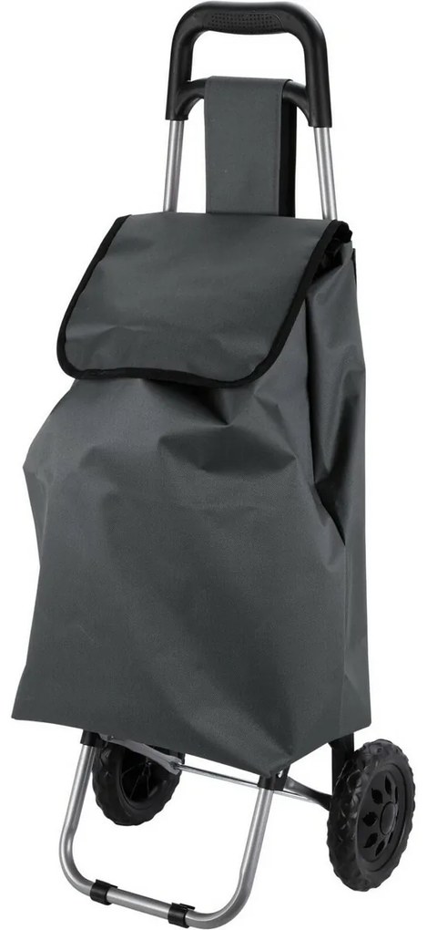 Torba na zakupy na kółkach 33 l, 53 x 31 x 18 cm,szara