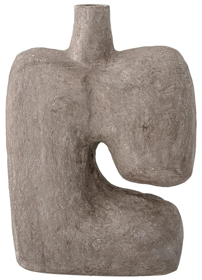 Szary dekoracyjny papierowy wazon Bloomingville Banael, wys. 36 cm