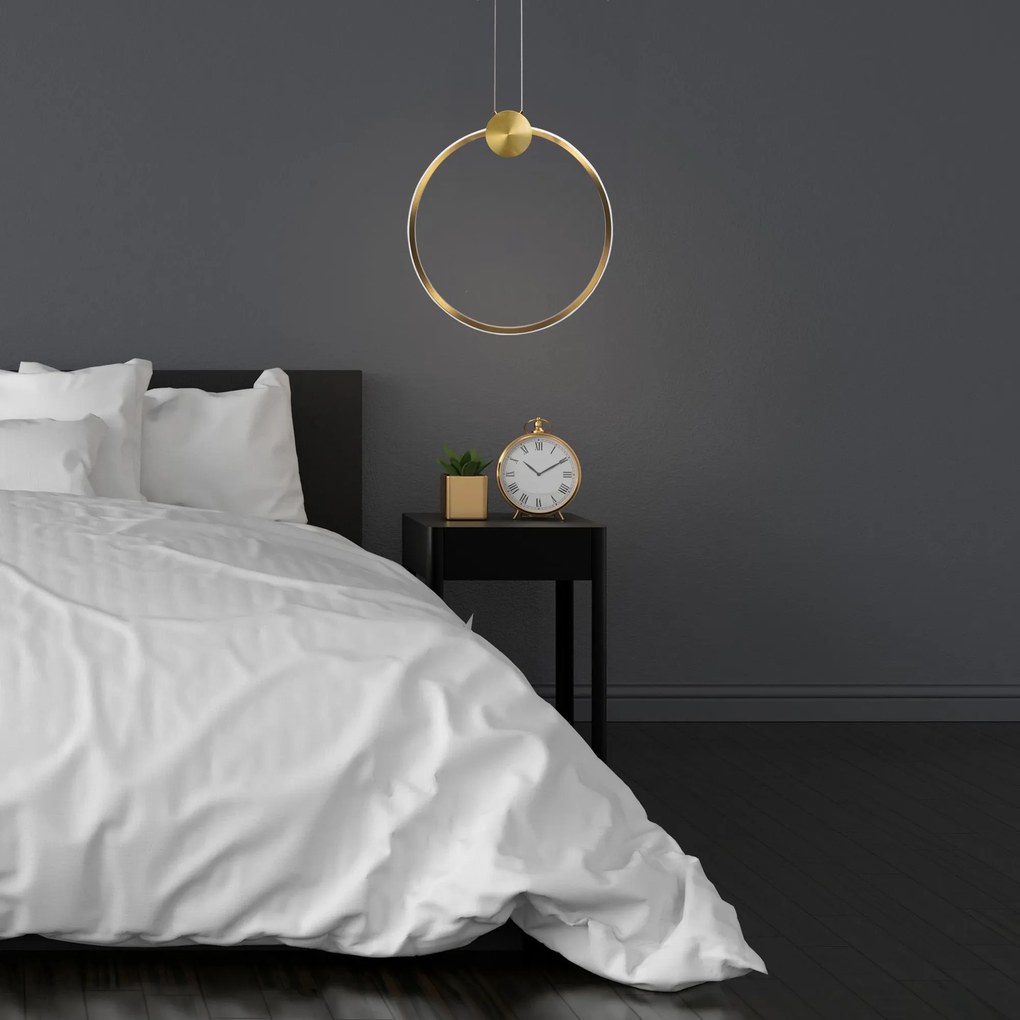 LAMPA SUFITOWA WISZĄCA LED APP1400-CP OLD GOLD 50cm