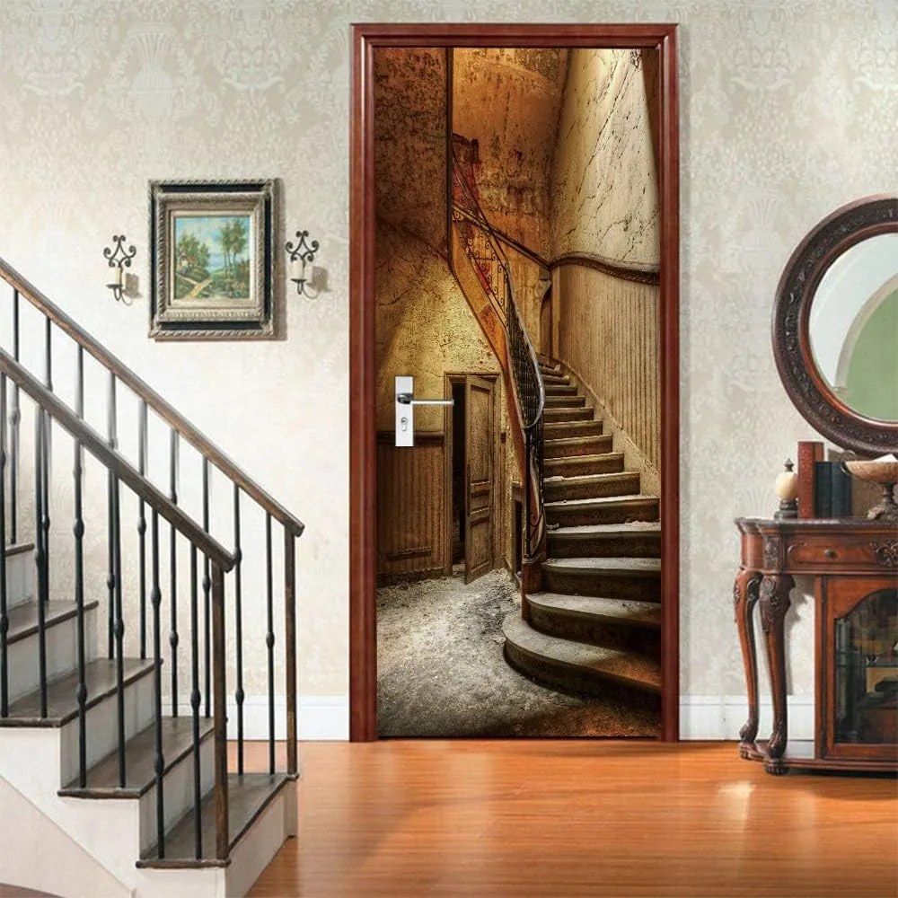 Fototapeta na drzwi MONAMOUR SCHODY 86x200 cm