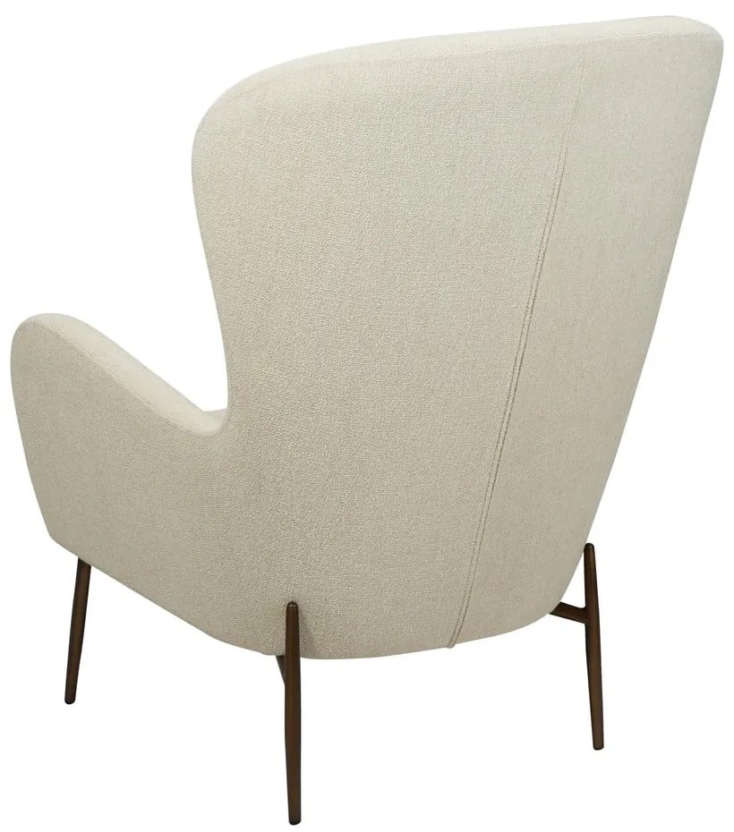 Kremowy fotel z materiału bouclé Glam – DAN-FORM Denmark
