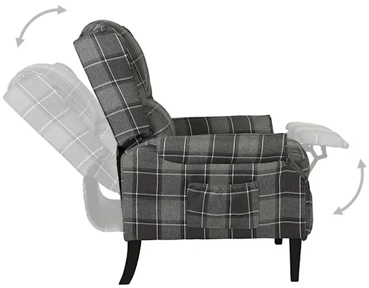 Szary Rozkładany Fotel R6-T02