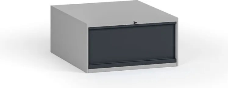 Wisząca szuflada narzędziowa do stołów warsztatowych, 1 szuflada, 510 x 592 x 255 mm, grafitowy