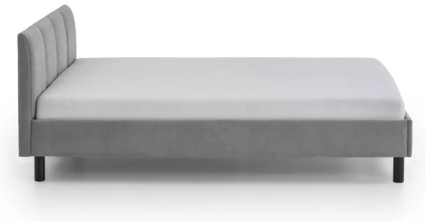 Szare tapicerowane łóżko jednoosobowe bez stelaża 120x200 cm Joker – Meise Möbel