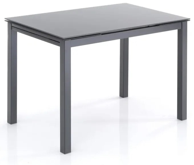 Rozkładany stół ze szklanym blatem 70x110 cm Fast – Tomasucci