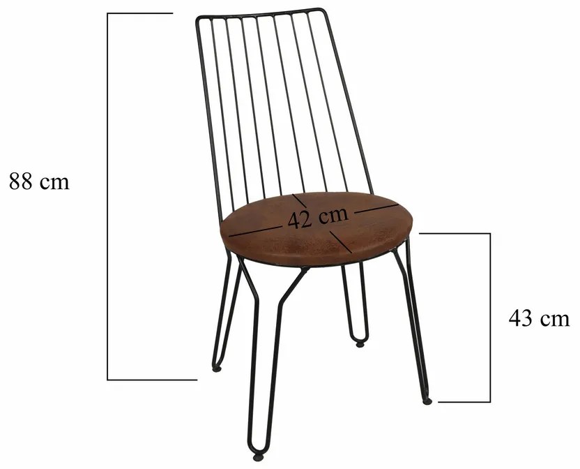 Zestaw krzeseł do jadalni Ada Brown, 2 szt.