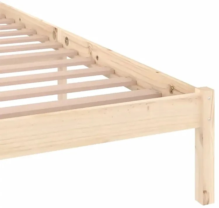 Podwójne sosnowe łóżko z zagłówkiem 140x200 G2-N28