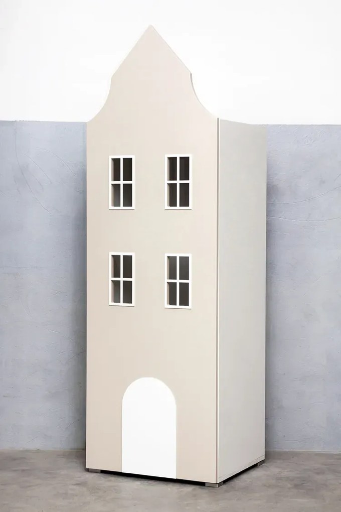 Beżowa szafa domek M0-H86