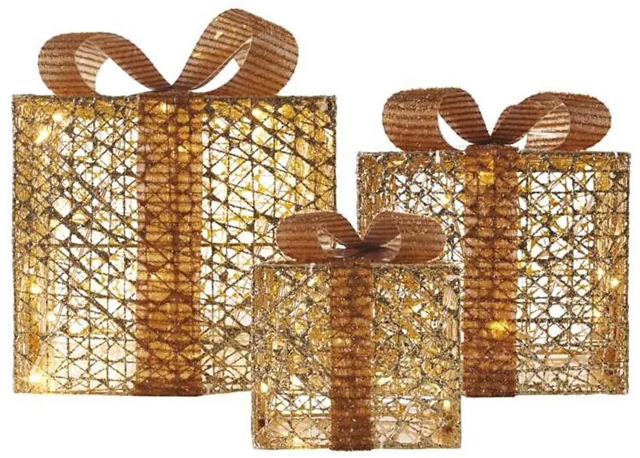 LED Dekoracja bożonarodzeniowa 72xLED/1,35W/230V złota