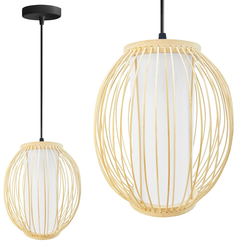 LAMPA WISZĄCA BAMBUSOWA APP1634-1CP