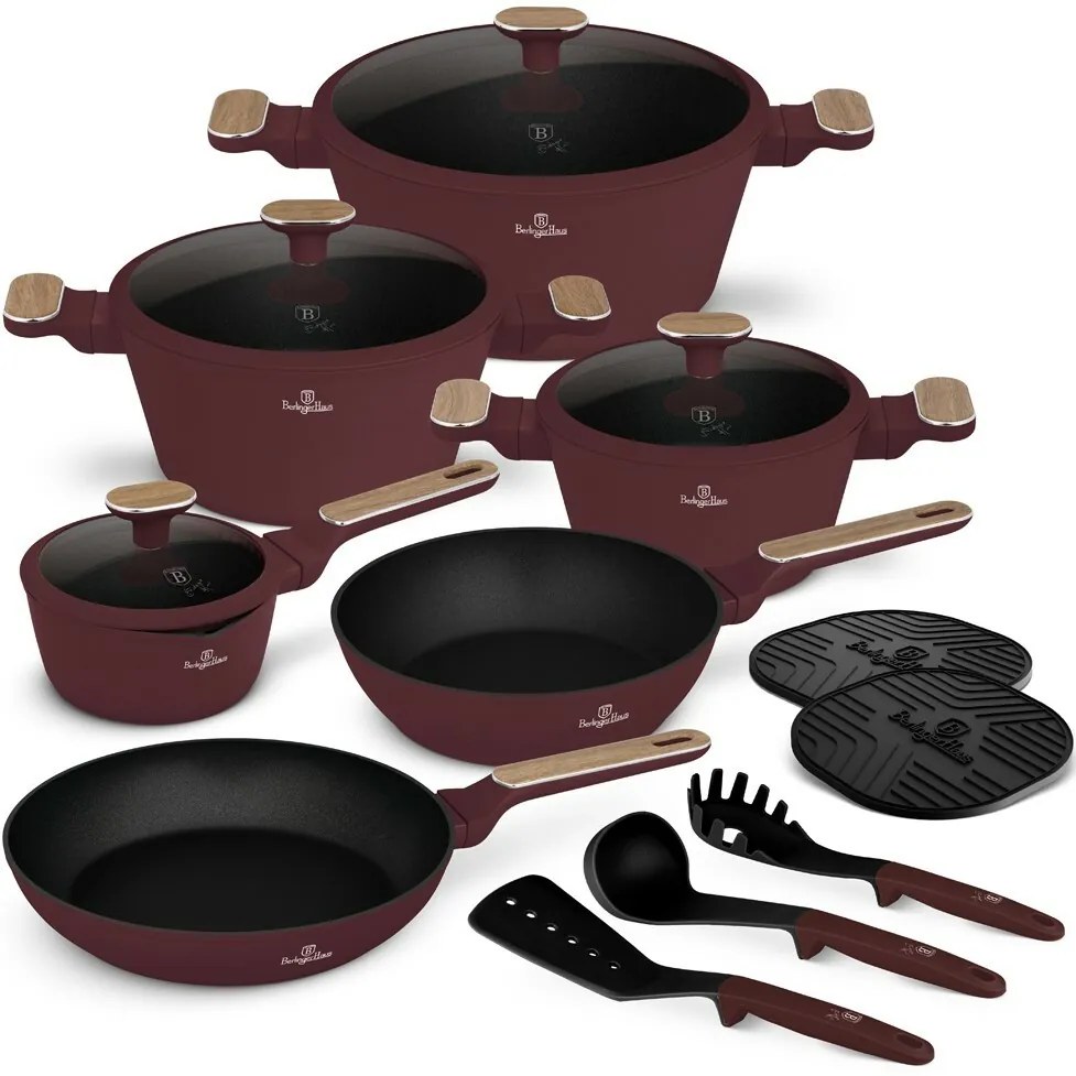 BerlingerHaus Zestaw naczyń z powłoką tytanową Leonardo Nordic, 15 szt.