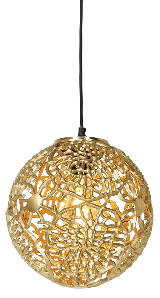 Lampa wisząca w stylu art deco złota - Maro ArtDeco Oswietlenie wewnetrzne