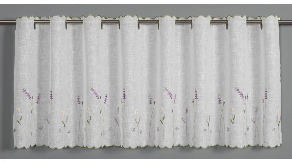 Biała firanka 135x45 cm Lavender – Sehlbach