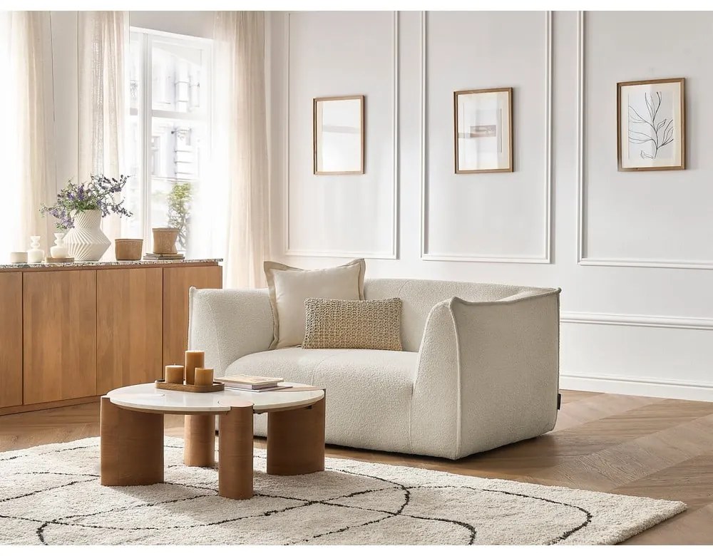 Beżowa sofa z materiału bouclé 170 cm Giorgia – Bobochic Paris