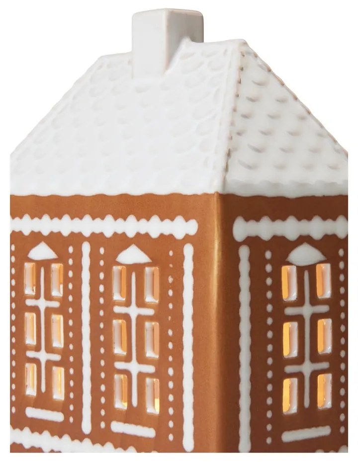 Kamionkowy świecznik na świeczkę typu tealight Gingerbread Lighthouse – Kähler Design