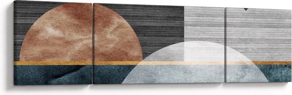 Obraz - Kształty i tekstury (170x50 cm)