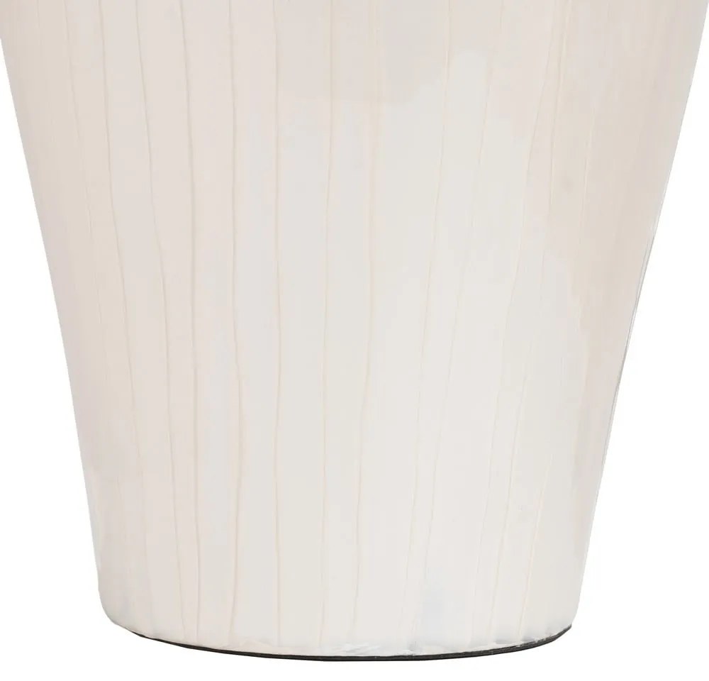 Biały szklany wysoki wazon (wysokość 57 cm) Linea – Ixia